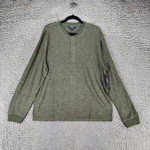 Liverpool Shirt Mens XL Green Long Sleeve Henley *NWT*